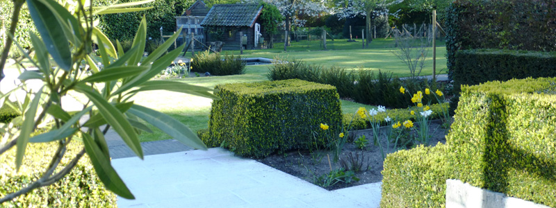 tuinaanleg villa tuin Brugge Provence